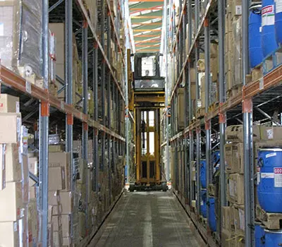 قفسه بندی پالت راک راهرو باریک