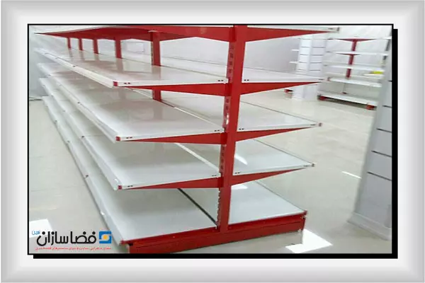 قابلیت نصب آسان قفسه بندی فروشگاهی دو طرفه