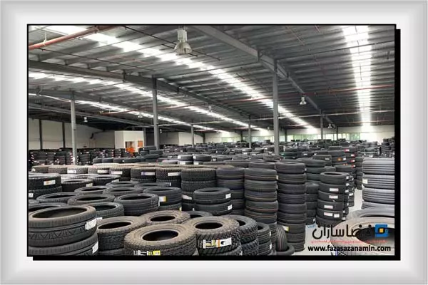 قفسه بندی مغازه لاستیک فروشی