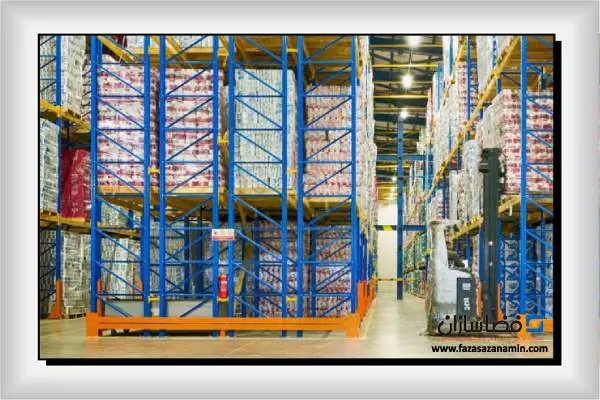 نصب قفسه فلزی دو عمقی