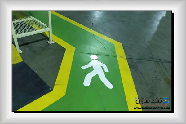 خط کشی و شماره گذاری کف انبار