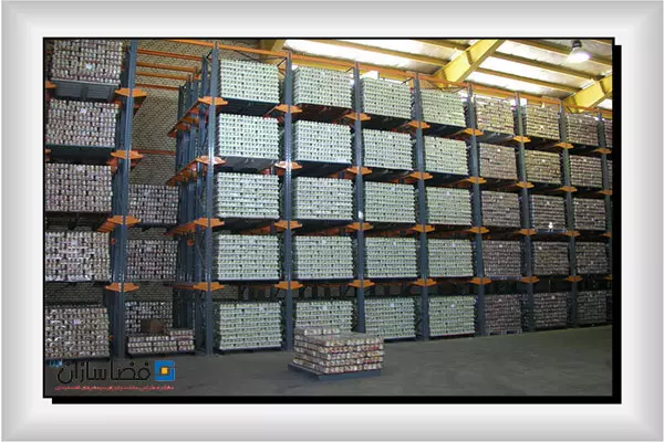 جایگاه قفسه بندی انبار