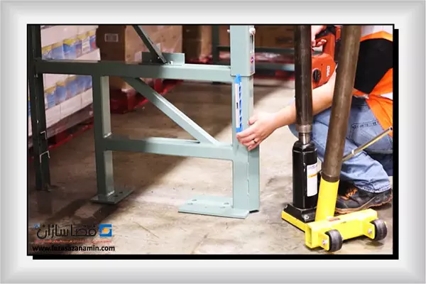 نحوه تعمیر قفسه بندی پالت راک
