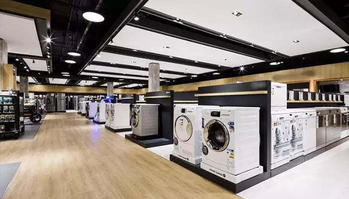 قفسه بندی فروشگاه لوازم خانگی